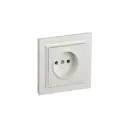 Розетка встраиваемая Iek Brite BR-R10-10-K36-F цвет жемчуг