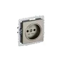 Розетка встраиваемая Iek Brite BR-R13-10-K37 со шторками цвет шампань
