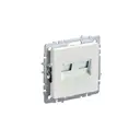 Розетка компьютерная встраиваемая Iek Brite BR-K20-2-K36 RJ45 Cat 6 цвет жемчуг