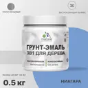 Грунт-эмаль 3 в 1 для деревянных поверхностей Malare Wood антисептическая быстросохнущая полуглянцевая цвет ниагара 0.5 кг