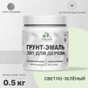Грунт-эмаль 3 в 1 для деревянных поверхностей Malare Wood антисептическая быстросохнущая полуглянцевая цвет светло-зеленый 0.5 кг