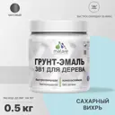 Грунт-эмаль 3 в 1 для деревянных поверхностей Malare Wood антисептическая быстросохнущая матовая цвет сахарный вихрь 0.5 кг
