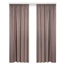 Штора на ленте Миртек сатин 180x270 см цвет орех 2009981166109