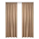 Штора на ленте Миртек сатин 180x270 см цвет коричневый 2009981175071