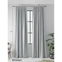 Комплект штор на ленте At Home Блэки блэкаут 150x250 см цвет серый AA213023-250