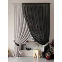 Тюль на ленте At Home Нариа вуаль 300x290 см цвет серый AA207262-290