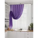 Штора на ленте At Home Ругевит вуаль 300x180 см цвет фиолетовый AA207512