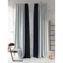 Комплект штор на ленте At Home Рикао блэкаут 150x270 см цвет синий/голубой AT213133