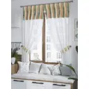 Комплект штор на ленте Helga Рименрос габардин 180x150 см цвет зеленый HH529176