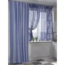 Комплект штор на ленте Helga Пиленвирс вуаль 260x150 см цвет белый HH524155