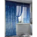 Комплект штор на ленте Helga Гронмер вуаль 260x150 см цвет синий HH524011