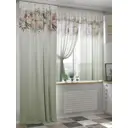 Комплект штор на ленте Helga Ренвиас вуаль 260x150 см цвет бежевый HH524025