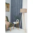 Штора на ленте Legrand сатин 180x260 см цвет серо-голубой 58128029