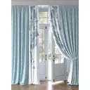 Комплект штор на ленте Helga Миртенс репс 220x320 см цвет белый/синий/голубой HH981294