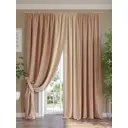 Комплект штор на ленте Helga Крисби блэкаут 220x280 см цвет бежевый HH980570