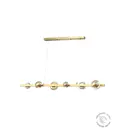 Люстра подвесная светодиодная Zortes Fritto с пультом управления 12 м² нейтральный белый свет цвет коричневый, латунь