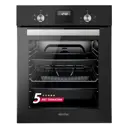 Электрический встраиваемый духовой шкаф Simfer B4EB56055 45х59.5х56 см цвет черный