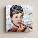 Картина без рамки Postermarket Одри Хепберн 40x40 см