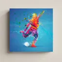 Картина без рамки Postermarket Футболист 40x40 см