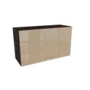 Навесной шкаф МС Валерия верхний горизонтальный 80x46x31.80 см фасад капучино МДФ каркас дуб ЛДСП Сурская мебель