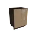 Напольный шкаф МС Валерия 60x81.60x47.80 см 2 дверцы фасад капучино МДФ каркас дуб ЛДСП Сурская мебель
