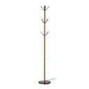 Вешалка напольная Sheffilton Sht-cr22 28.5x177x28.5 см Металл цвет черный, орех