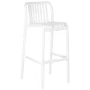 Барный стул Dobrin Chloe bar lmzl-pp777 45.5x102x51 см цвет белый