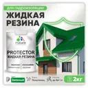 Резиновая краска Malare Protector Latex для гидроизоляции полуглянцевая цвет зеленая 2 кг