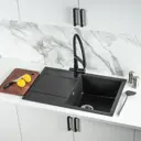 Мойка для кухни из искусственного камня Wisent MW780-26 антрацит 770x500