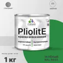 Краска-эмаль фасадная всесезонная Malare Pliolite FastCorr по дереву бетону быстросохнущая цвет RAL 6032 зеленый глянцевая 1 кг
