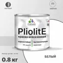 Краска-эмаль фасадная всесезонная Malare Pliolite FastCorr по дереву бетону быстросохнущая цвет RAL 9003 белый матовая 0.8 кг