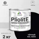 Краска-эмаль фасадная Malare Pliolite всесезонная быстросохнущая цвет RAL 9005 черный глянцевая 2 кг