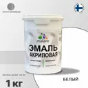 Эмаль для деревянных и минеральных поверхностей Malare универсальная износостойкая полуглянцевая цвет белая 1 кг
