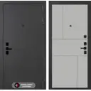 Входная дверь Лабиринт Акустик П-21 правый 205х88см грей софт/металлмуар серый