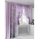 Комплект штор на ленте Helga Сениарс 250x150 см вуаль цвет фиолетовый HH547021