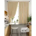 Комплект штор на ленте Helga Илорана 180x150 см габардин цвет белый HH920366