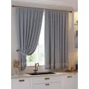 Комплект штор на ленте Helga Блюрио 150x180 см габардин цвет синий/бежевый/голубой HH925026