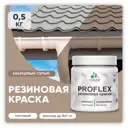 Краска резиновая Malare ProfleX Latex для фасадов интерьера мебели кровли цоколей быстросохнущая матовая цвет кварцевый серый 0.5 кг
