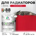 Эмаль для труб и радиаторов Malare EcoCorr быстросохнущая без запаха матовая цвет винный бордо 2 кг