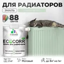 Эмаль для труб и радиаторов Malare EcoCorr быстросохнущая без запаха матовая цвет линия ветра 2 кг