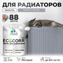 Эмаль для труб и радиаторов Malare EcoCorr быстросохнущая без запаха матовая цвет темно-серая 2 кг