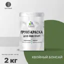 Краска для OSB дерева минеральных поверхностей Malare Wood быстросохнущая матовая цвет хвойный бонсай 2 кг