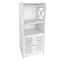 Пенал в ванную OQQI Шкаф для ванной комнаты Bathroom-Organizer-512 цвет Белый