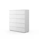 Комод A-a mebel Дублин 10 ящиков 120x40x126 см ЛДСП цвет белый