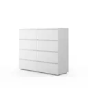 Комод A-a mebel Лион 8 ящиков 120x40x102 см ЛДСП цвет белый