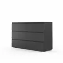 Комод A-a mebel Idea 6 ящиков 120x40x77 см ЛДСП цвет графит
