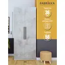 Шкаф распашной Fabrikka 90x213x56 см с доводчиком с полками ЛДСП цвет бетон