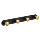 Крючок для ванной SAVOL S-002174HB 33.50x3.80x3.80 см цвет черное золото