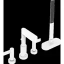 Смеситель для ванны Hansgrohe 00000094255 цвет белый
