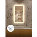 Зеркало для ванной Alfa mirrors Niko-459 с вилкой Niko-459AVzVd с подсветкой 40x90см